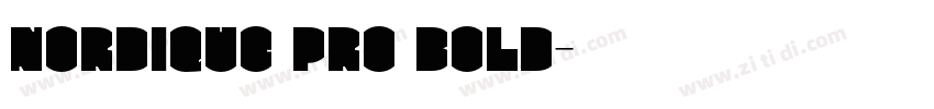 Nordique Pro Bold字体转换